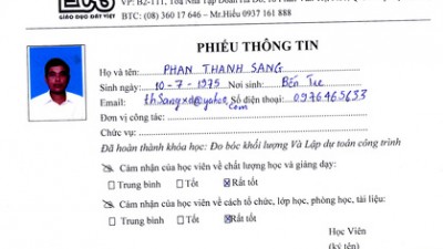 Nhận xét của học viên về Trung Tâm Đất Việt