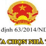 Nghị định 63 về luật đấu thầu